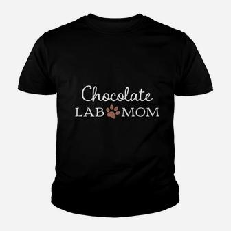 Chocolate Lab Mom Youth T-shirt | Crazezy