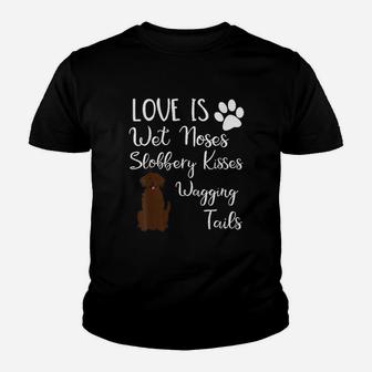 Chocolate Labrador Retriever Gifts Love My Lab Dog Youth T-shirt | Crazezy