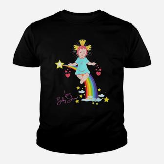 Christian Catholic Iconic Baby Jesus Love Vintage Rainbow Youth T-shirt - Monsterry DE