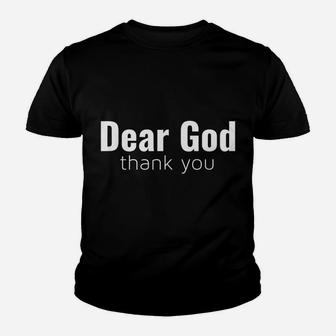 Christian Praising God And Thankful For Blessings Youth T-shirt | Crazezy