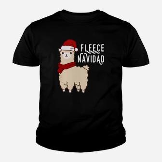 Christmas Alpaca Sweatshirt, Fleece Navidad Xmas Gift Youth T-shirt | Crazezy