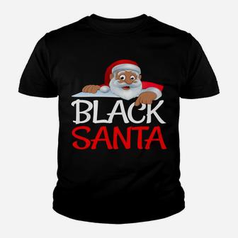 Christmas Black Lives Matter Santa African American Design Youth T-shirt | Crazezy DE