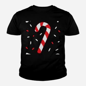 Christmas Candy Cane Sweet But Twisted Funny Christmas Xmas Sweatshirt Youth T-shirt | Crazezy