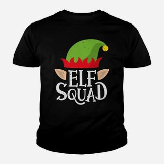 Christmas Elf Squad Family Matching Pajamas Funny Xmas Elves Youth T-shirt | Crazezy DE