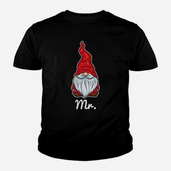 Christmas Gnomes Mr Couple Matching Outfit Xmas Gift Men Youth T-shirt | Crazezy DE