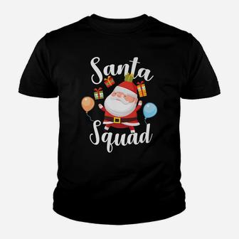 Christmas Matching Tees For Family Xmas Funny Santa Squad Youth T-shirt | Crazezy