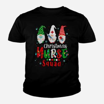 Christmas Nurse Squad Funny Christmas Gnome Youth T-shirt | Crazezy