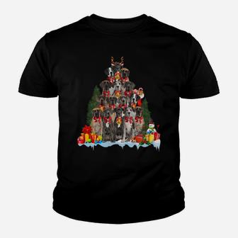 Christmas Pajama Great Dane Xmas Tree Gifts Dog Dad Mom Sweatshirt Youth T-shirt | Crazezy UK