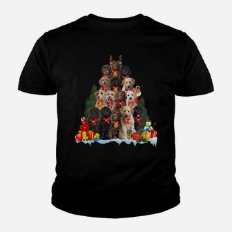 Christmas Pajama Labradoodle Xmas Tree Gifts Dog Dad Mom Sweatshirt Youth T-shirt | Crazezy UK