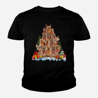 Christmas Pajama Norwich Terrier Xmas Tree Gifts Dog Dad Mom Sweatshirt Youth T-shirt | Crazezy CA