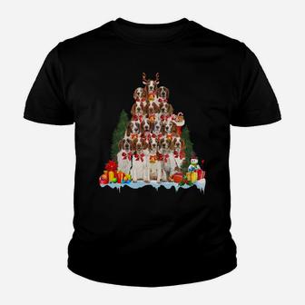 Christmas Pajama Welsh Springer Spaniel Xmas Tree Gifts Dog Sweatshirt Youth T-shirt | Crazezy
