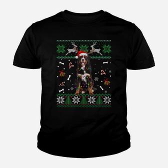 Christmas Tree Bernese Mountain Pajama Lights Dog Dad Mom Sweatshirt Youth T-shirt | Crazezy UK