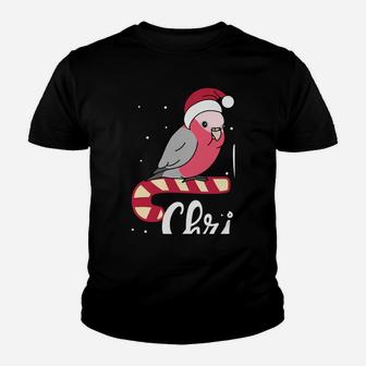 Chubby Galah Cockatoo Merry Christmas Kawaii Parrot Sweatshirt Youth T-shirt | Crazezy DE