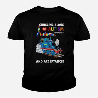 Chugging Along For Autism Awareness And Acceptance Youth T-shirt - Monsterry UK