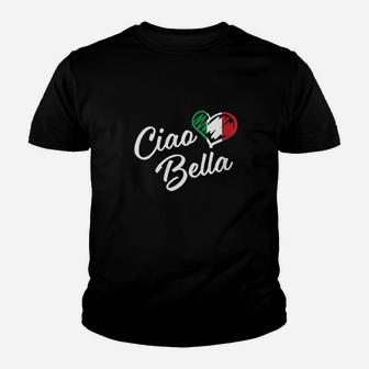 Ciao Bella Italian Hello Beautiful Gift Youth T-shirt - Thegiftio UK