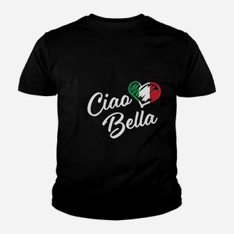 Ciao Bella Italian Hello Beautiful Gift Youth T-shirt - Thegiftio UK