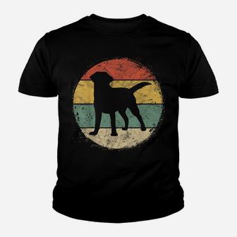 Circular Retro Labrador Owner Gift Golden Black Lab Dad Mom Youth T-shirt | Crazezy CA