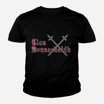 Clan Donnachaidh Surname Last Name Scottish Tartan Youth T-shirt - Thegiftio UK