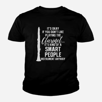 Clarinet Player Music Instrument Funny Gift Youth T-shirt | Crazezy