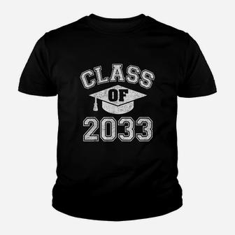 Class Of 2033 Grow With Me First Day Of Kindergarten Gift Youth T-shirt | Crazezy