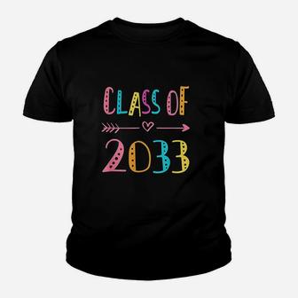 Class Of 2033 Grow With Me First Day Of School Youth T-shirt | Crazezy UK