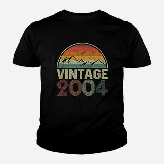 Classic 17Th Birthday Gift Idea Vintage 2004 Youth T-shirt | Crazezy
