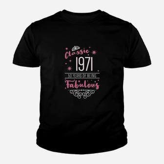 Classic 1971 50 Years Youth T-shirt | Crazezy DE