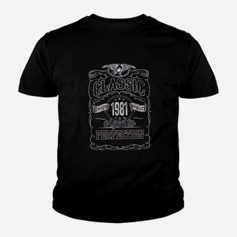 Classic 1981 Aged To Perfection Youth T-shirt | Crazezy
