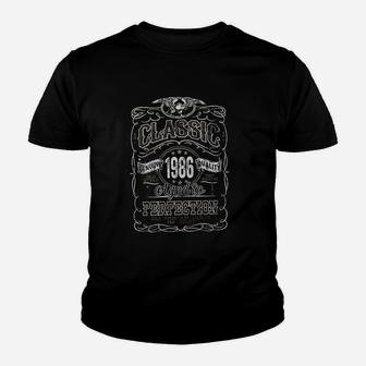 Classic 1986 Aged To Perfection Youth T-shirt | Crazezy