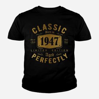 Classic 73Th Birthday Gift For Men Women Vintage 1947 Youth T-shirt | Crazezy UK