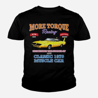 Classic Muscle Car Torque Garage Hot Rod Youth T-shirt - Monsterry UK