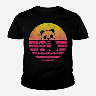 Classic Panda And Baby Gift Youth T-shirt | Crazezy