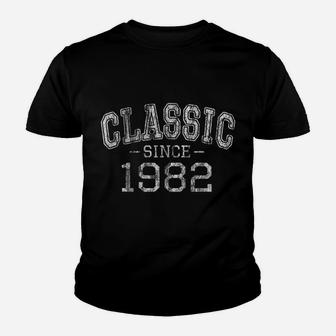 Classic Since 1982 Vintage Style Born In 1982 Birthday Gift Youth T-shirt | Crazezy