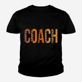 Coach Leopard Squad Cute Fall Autumn Lovers Thanksgiving Youth T-shirt | Crazezy AU