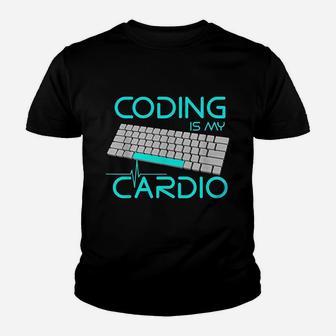 Coding Is My Cardio Youth T-shirt | Crazezy DE
