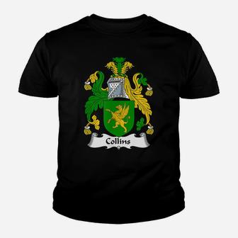 Collins Coat Of Arms - Family Crest Shirt Youth T-shirt | Crazezy