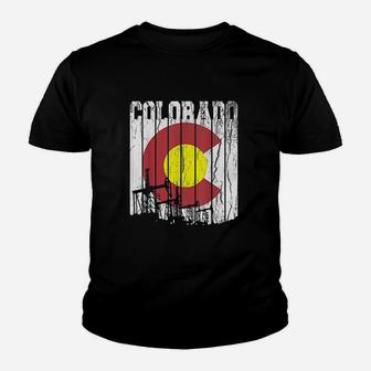 Colorado Oilfield Oil Field Rig Worker Youth T-shirt | Crazezy UK