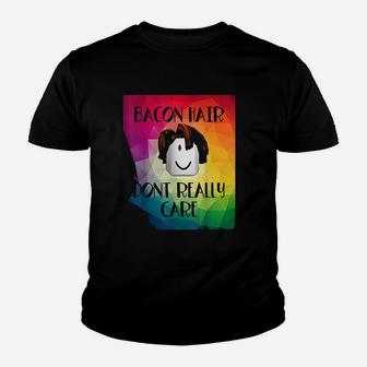 Colorful Bacon Hair Head Youth T-shirt | Crazezy UK
