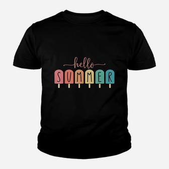 Colorful Hello Summer Youth T-shirt | Crazezy