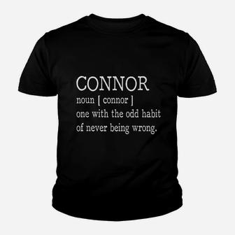Connor Definition Youth T-shirt | Crazezy AU