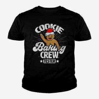 Cookie Baking Crew Funny Christmas Gingerbread Matching Team Youth T-shirt | Crazezy CA