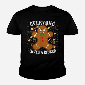 Cookie Lovers Christmas Gift Everyone Loves A Ginger Youth T-shirt | Crazezy