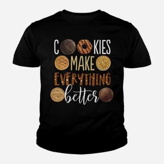 Cookies Make Everything Better Funny Christmas Youth T-shirt | Crazezy DE