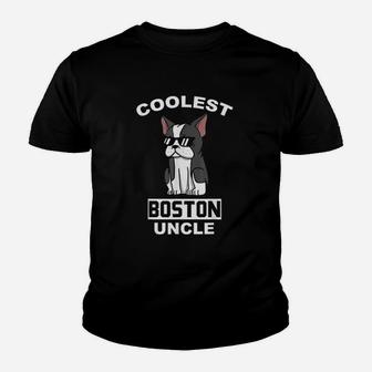 Coolest Boston Terrier Uncle Funny Dog Youth T-shirt | Crazezy DE