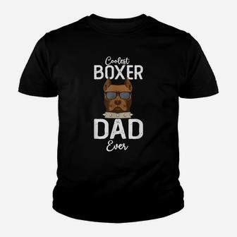 Coolest Boxer Dad Ever Dog Lover Boxer Dad Fathers Youth T-shirt | Crazezy