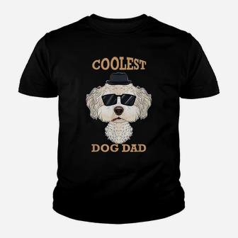 Coolest Dog Dad I Bichon Frise Dad I Bichon Frise Youth T-shirt | Crazezy