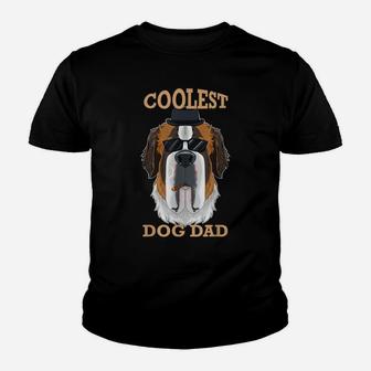 Coolest Dog Dad I Saint Bernard Dad I Saint Bernard Youth T-shirt | Crazezy
