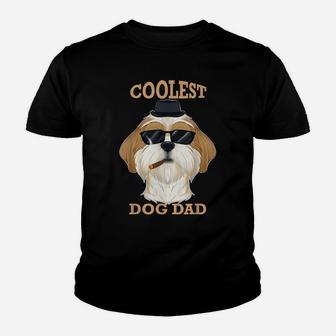 Coolest Dog Dad I Shih Tzu Dad I Shih Tzu Youth T-shirt | Crazezy AU