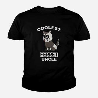 Coolest Ferret Uncle Funny Pet Youth T-shirt | Crazezy CA