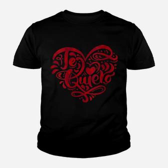 Corazon Te Quiero Love You In Spanish Valentine's Day Youth T-shirt - Monsterry